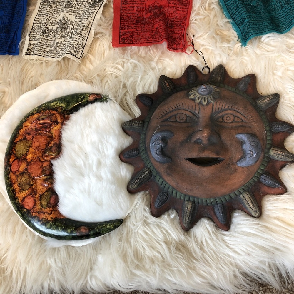 LARGE SUN & MOON DECOR